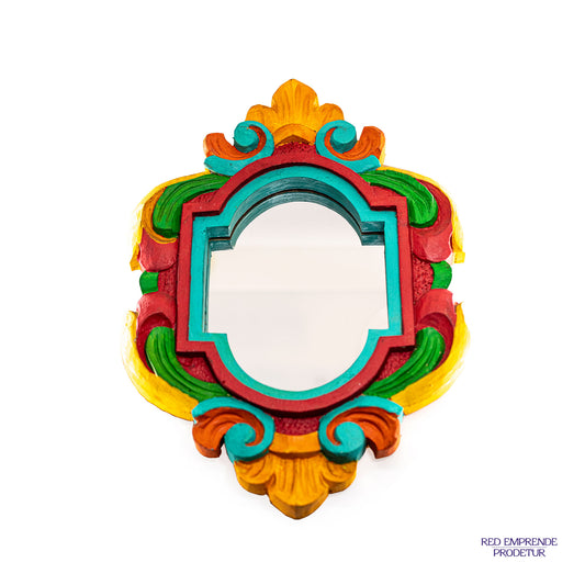 Espejo Pequeño de colores de Cedro