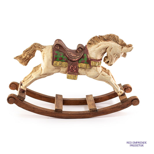 Caballo beige estilo balancín