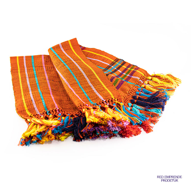 Servilleta tela típica color naranja