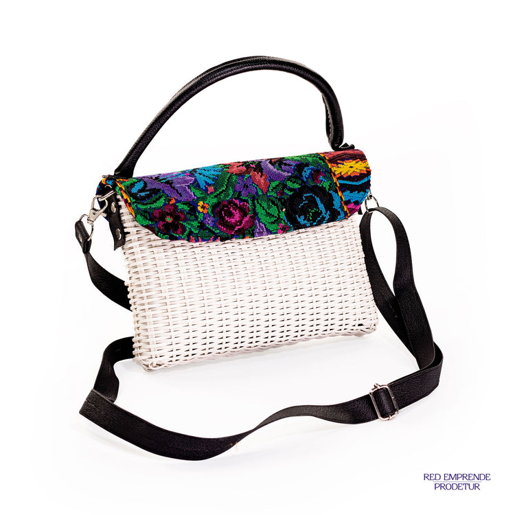 Bolsa blanca con doble agarrador