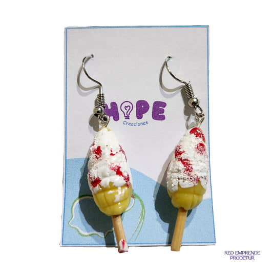 Aretes Aretes en forma de Elote loco