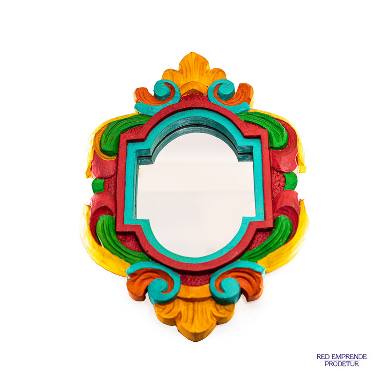 Espejo Pequeño de colores de Cedro