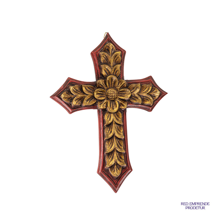 Cruz Dorada de Cedro