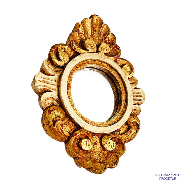 Espejo Laminado Pequeño color café