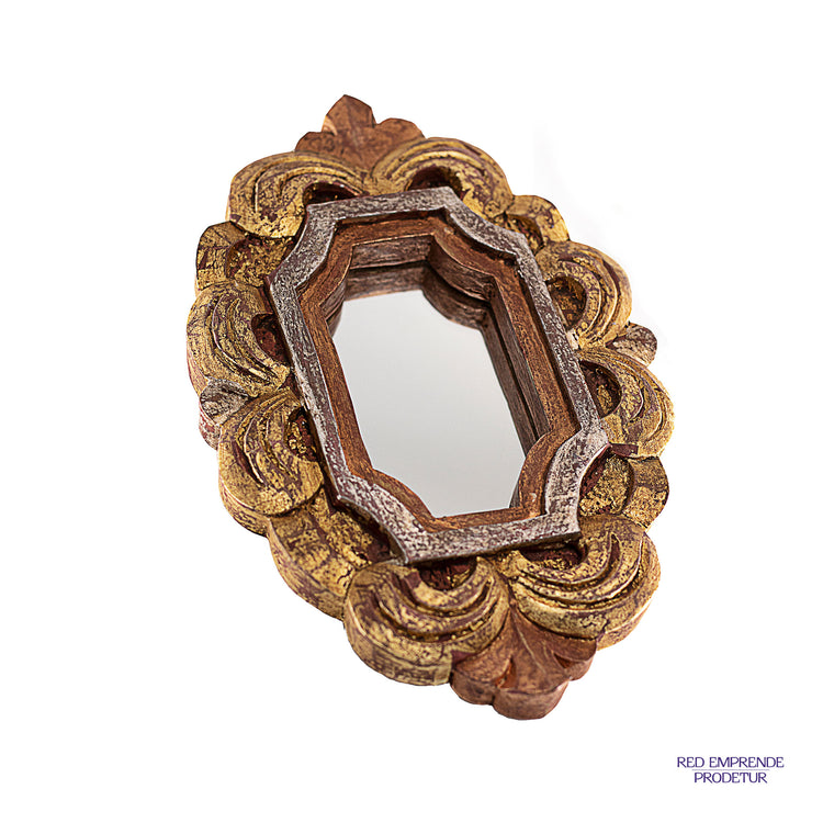 Espejo laminado con esquinas ovaladas