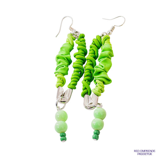 Aretes verde