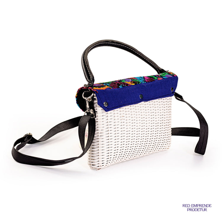 Bolsa blanca con doble agarrador