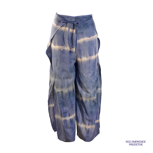 Pantalón de algodón teñido natural