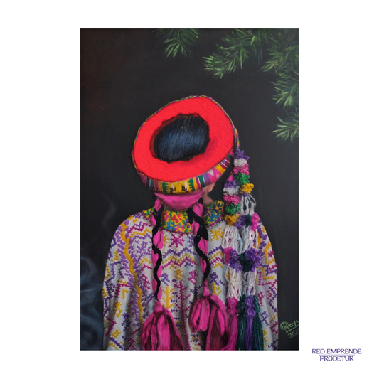 Cuadro de Traje típico ceremonial de Quetzaltenango