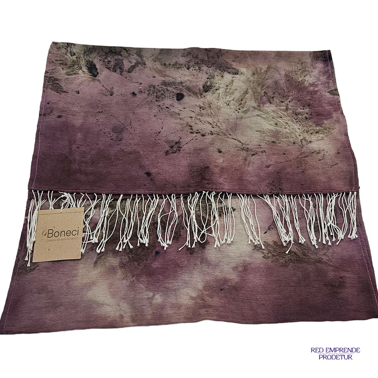 Pashmina teñida natural color vino
